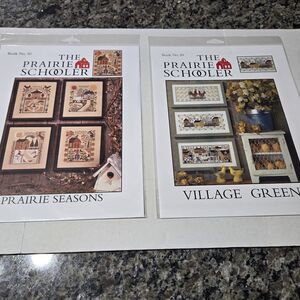 New Prairie Schooler Cross Stitch Patterns - Book 50 Prairie Seasons & Book...